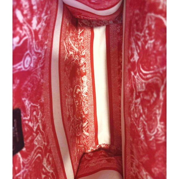 Dior Book Tote Medium Canvas Red / White - Picture 4 of 7